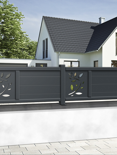 Clôture aluminium Premium sur mesure - MILAN