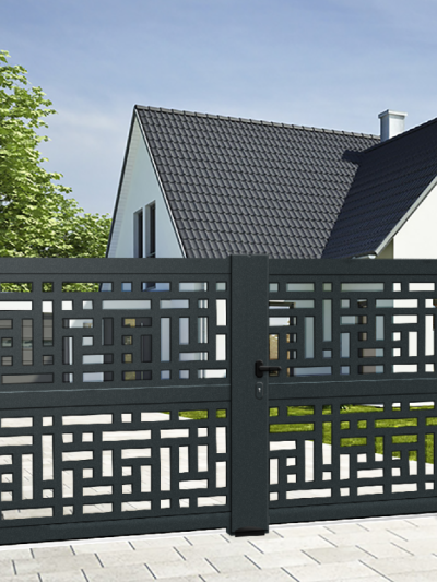 Portail battant aluminium Premium - Ajouré - DJERBA