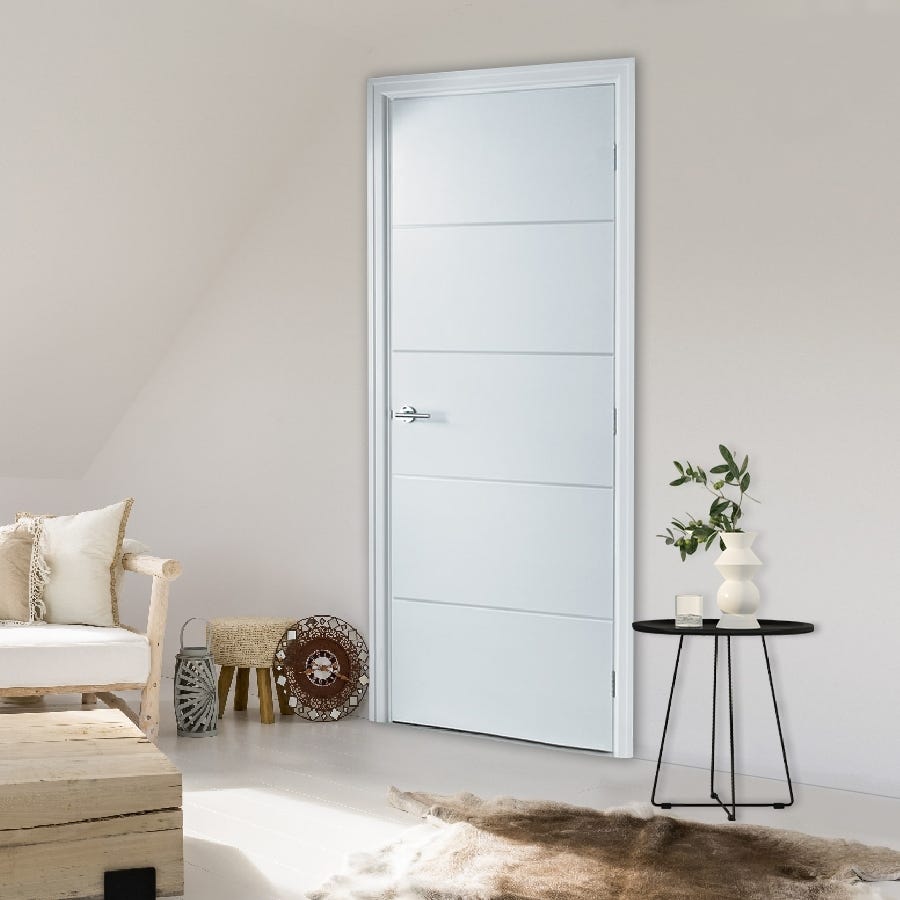 Bloc porte pré-peint blanc - Clava