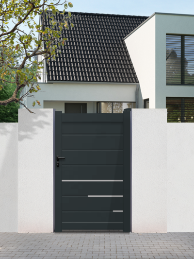 Portillon aluminium Premium - Plein - TROYES